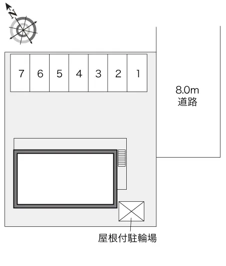 ★手数料０円★札幌市清田区平岡五条６丁目　月極駐車場（LP）